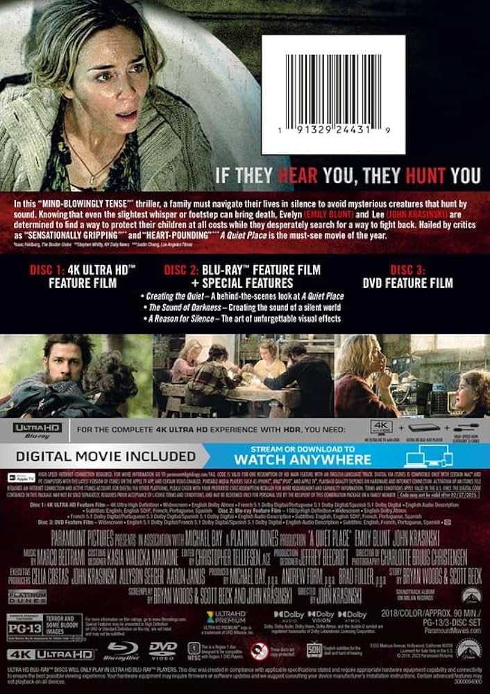 (未使用･未開封品)A Quiet Place [DVD] Amazon.com: A Quiet Place (DVD) [2018] : Movies & TV